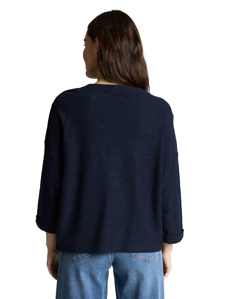 Langarmshirt mit Knopf-Details