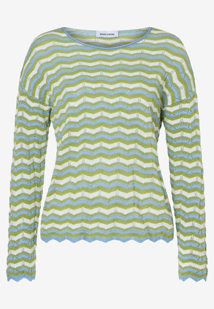Pullover mit Wellen-Streifen