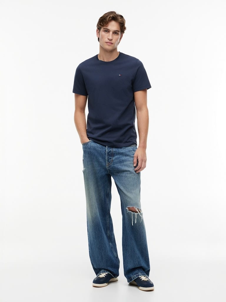 Tommy Flag Extra Slim Jersey T-Shirt