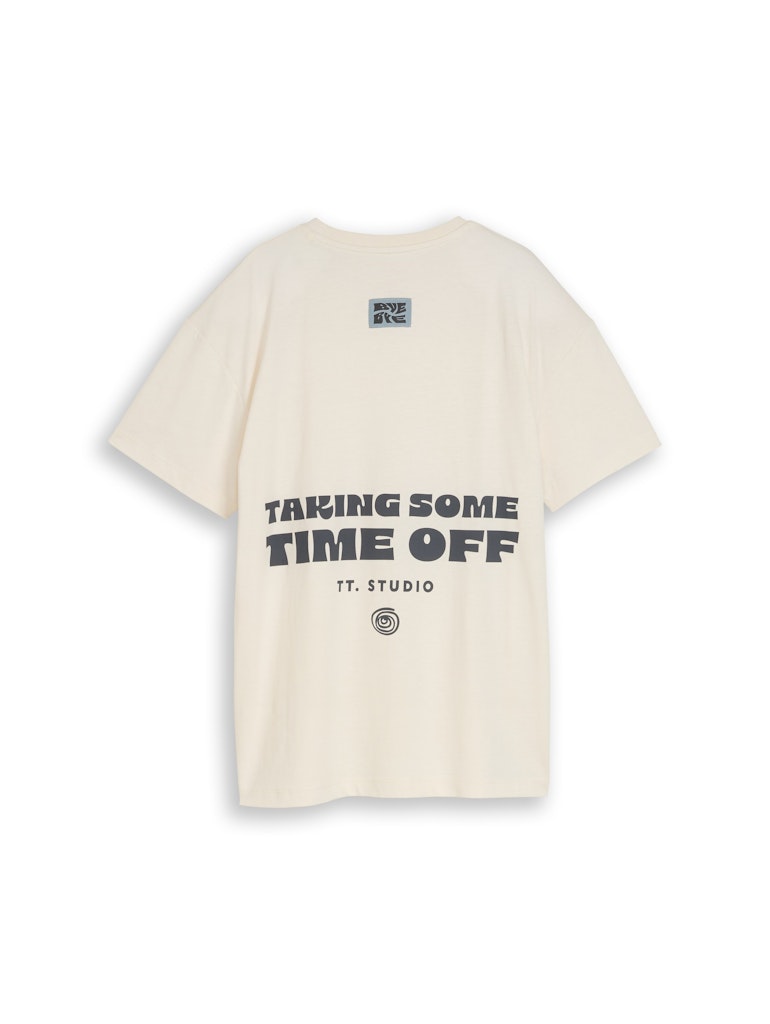 Oversize T-Shirt mit Rückenprint