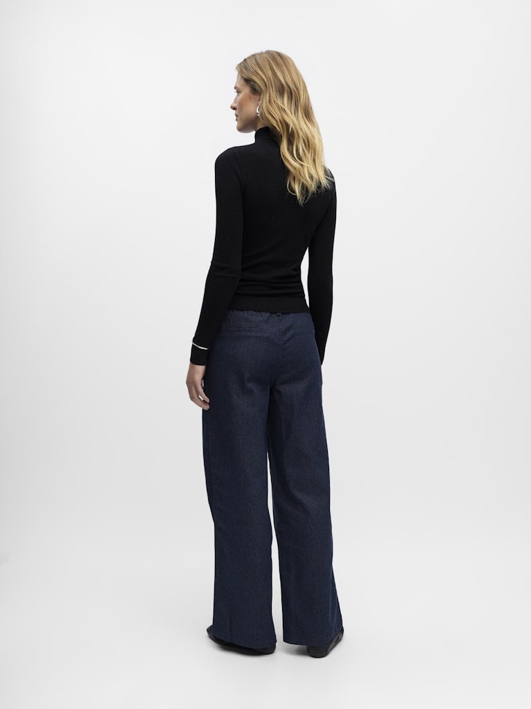 OBJTHESS L/S ROLLNECK KNIT PULLOVER NOOS