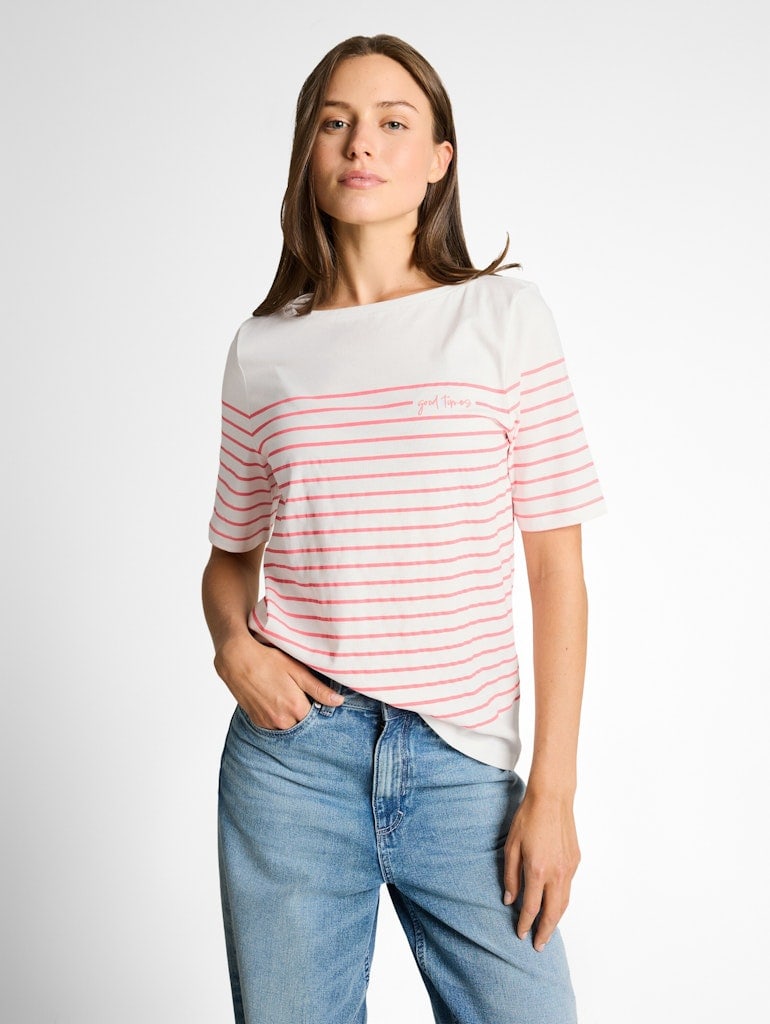 T-Shirt mit Streifenmuster