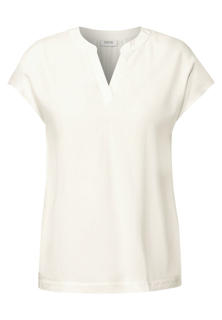 Blusenshirt in Unifarbe