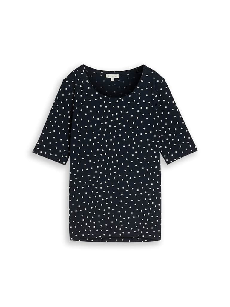 T-Shirt mit Punktemuster
