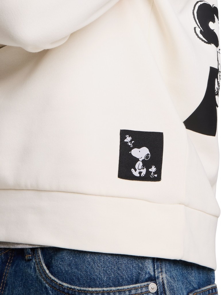 Relaxed Fit Hoodie Sweatshirt mit Snoopy-Rückenprint