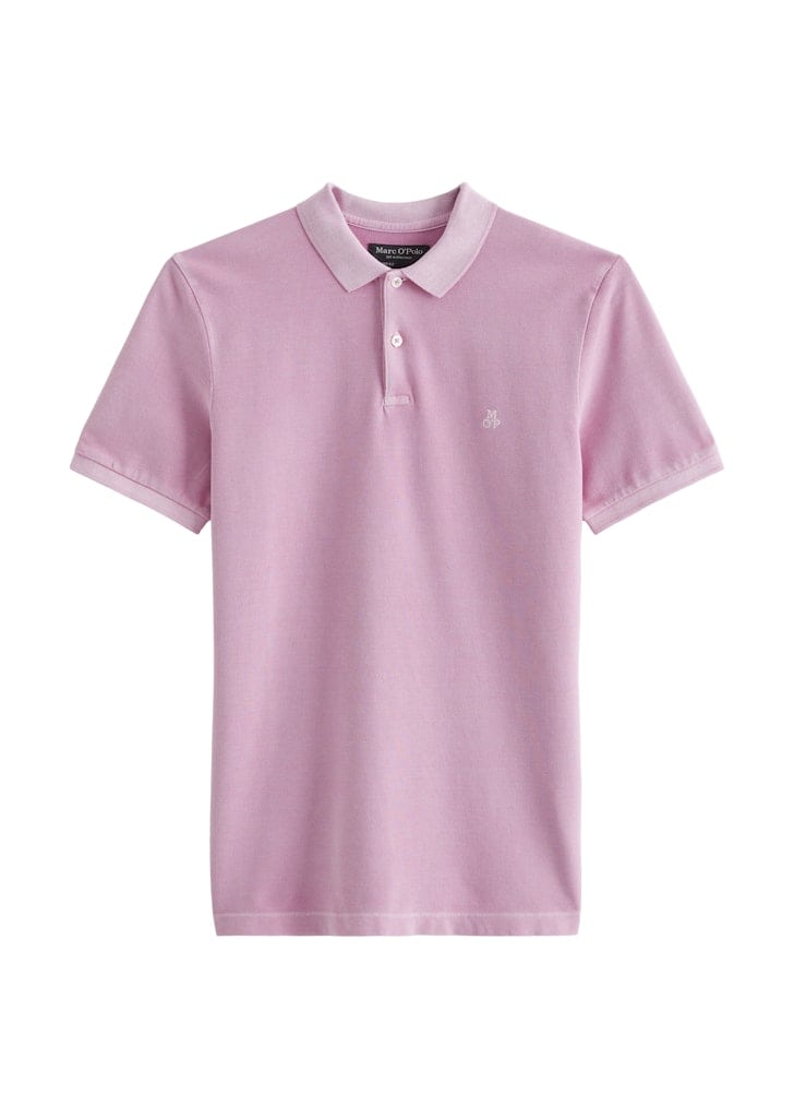 Poloshirt Piqué shaped garment-dyed