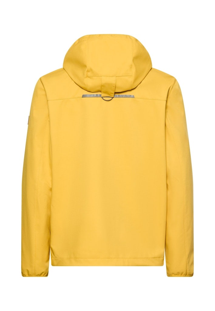 Softshelljacke mit abnehmbarer Kapuze