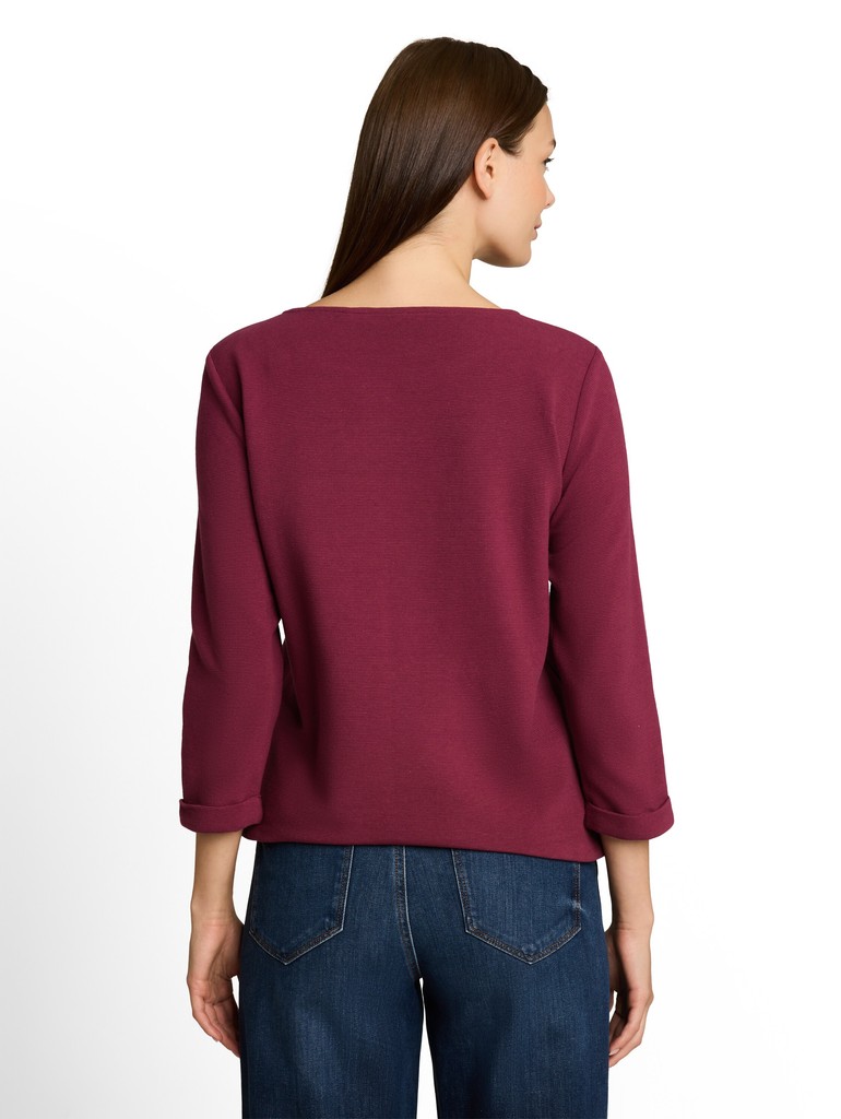 Langarmshirt mit Knopf-Details