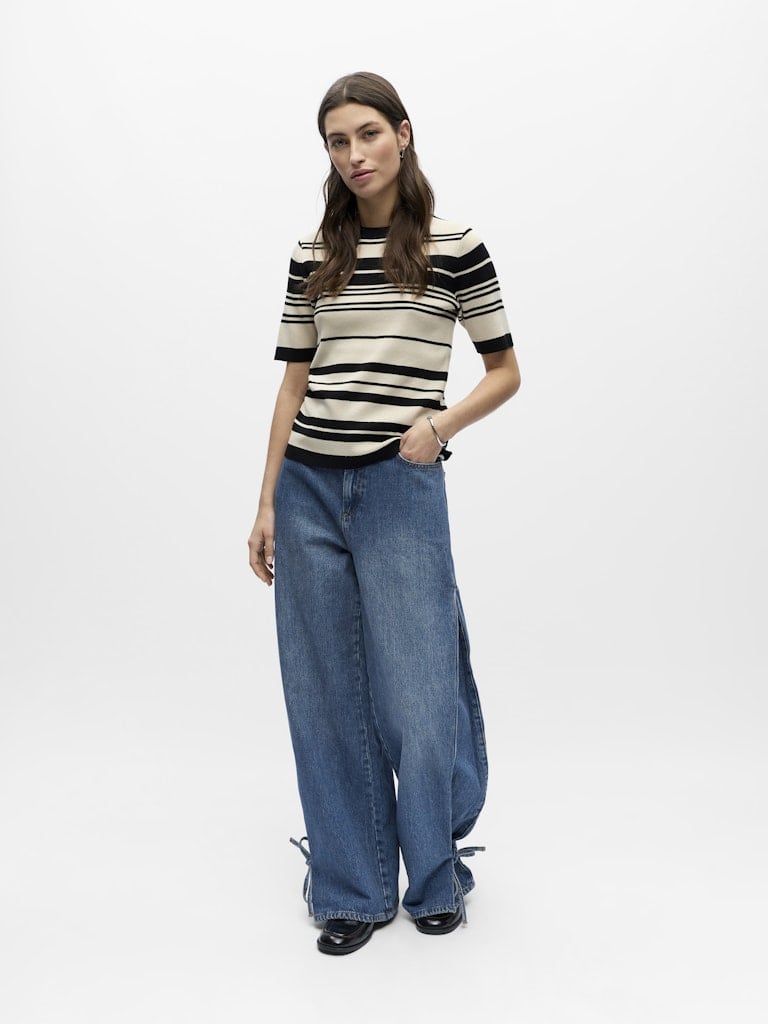 OBJESTER S/S NEW KNIT PULLOVER NOOS