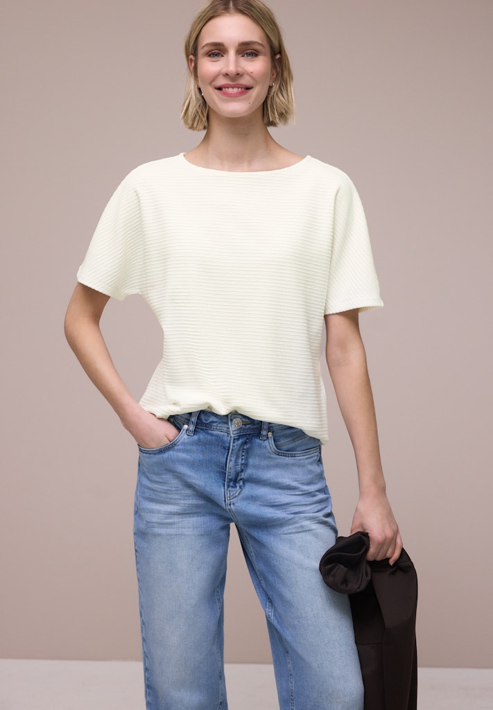 Dropped Shoulder Shirt mit Struktur