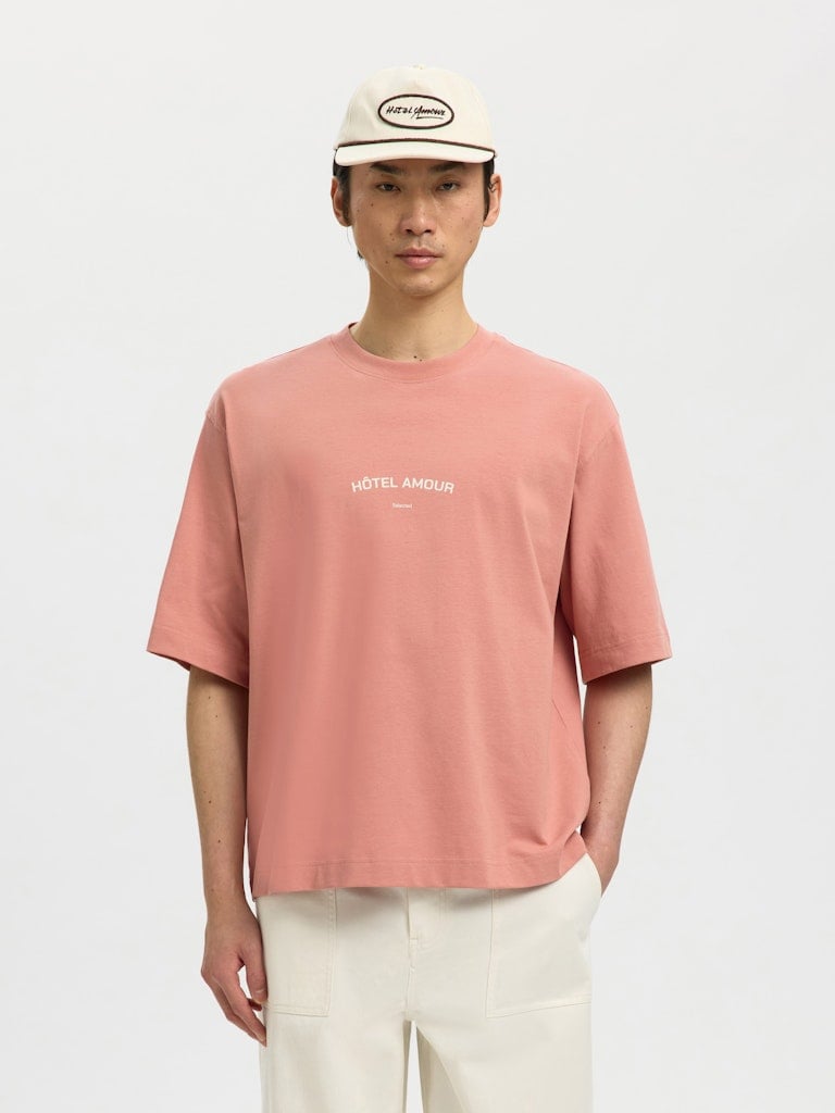 SLHBOXYLIAM SS O-NECK TEE HOTEL AMOUR