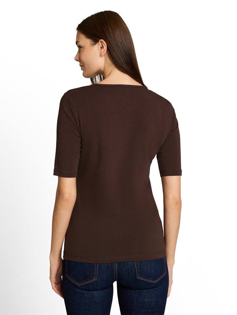 Basic T-Shirt mit Rundhalsausschnitt