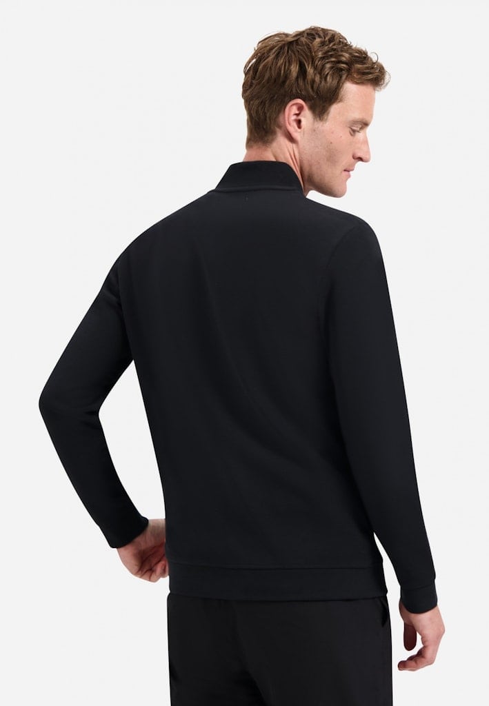 Sweater Full Zipper Pique Bomber