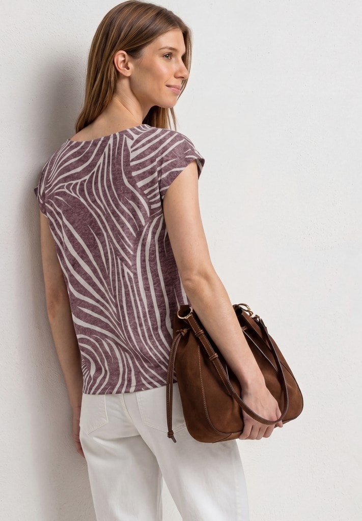 Dropped Shoulder Shirt im Ausbrenner-Look