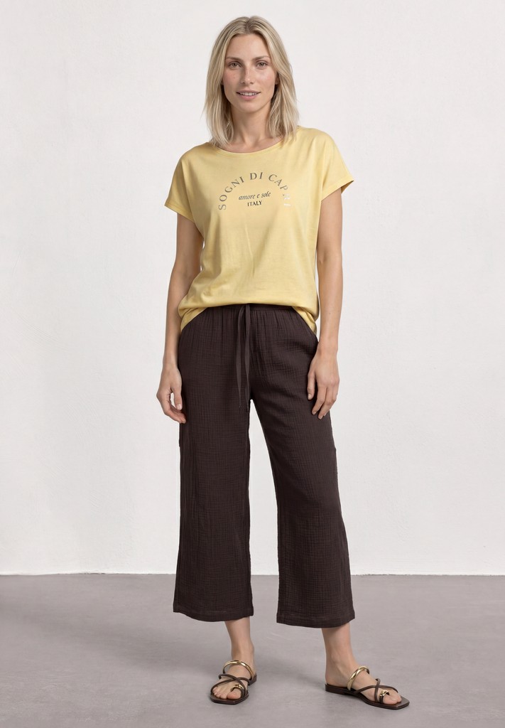 Dropped Shoulder Shirt mit Rundhals
