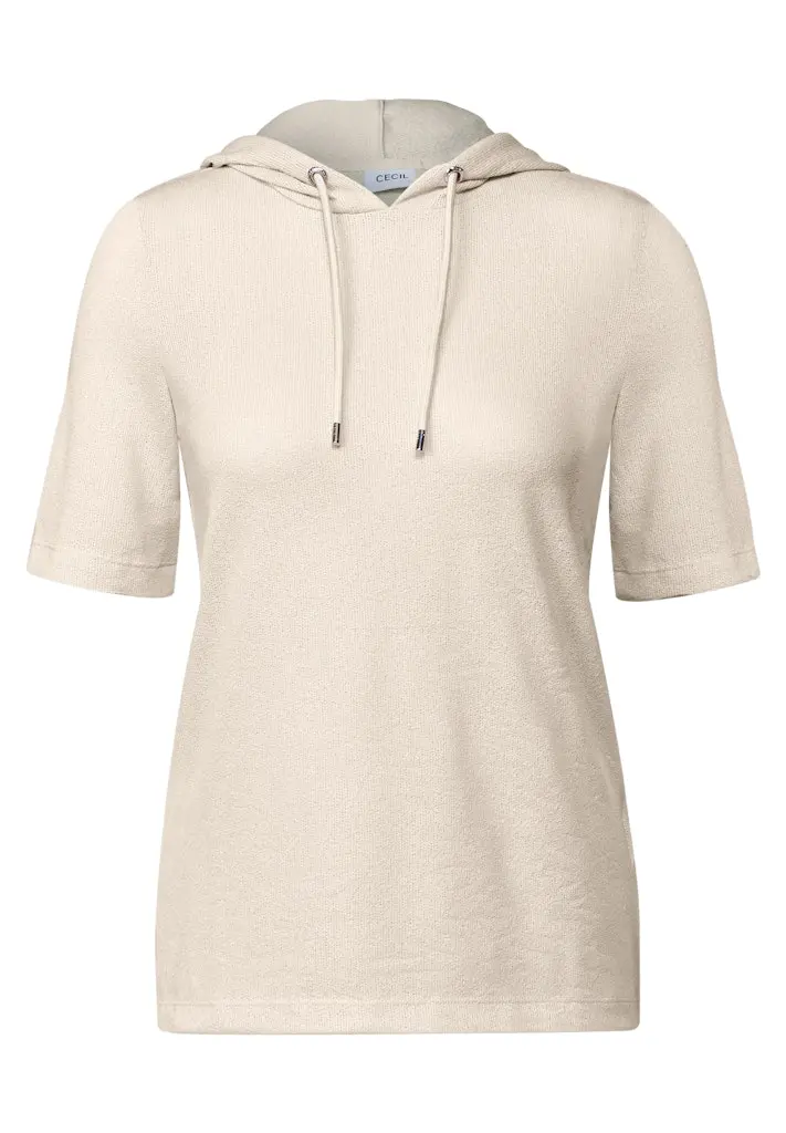 Crepe Hoodie-Shirt