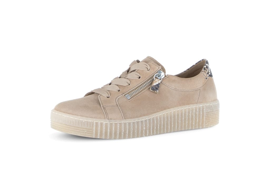 Sneaker low Rauleder beige
