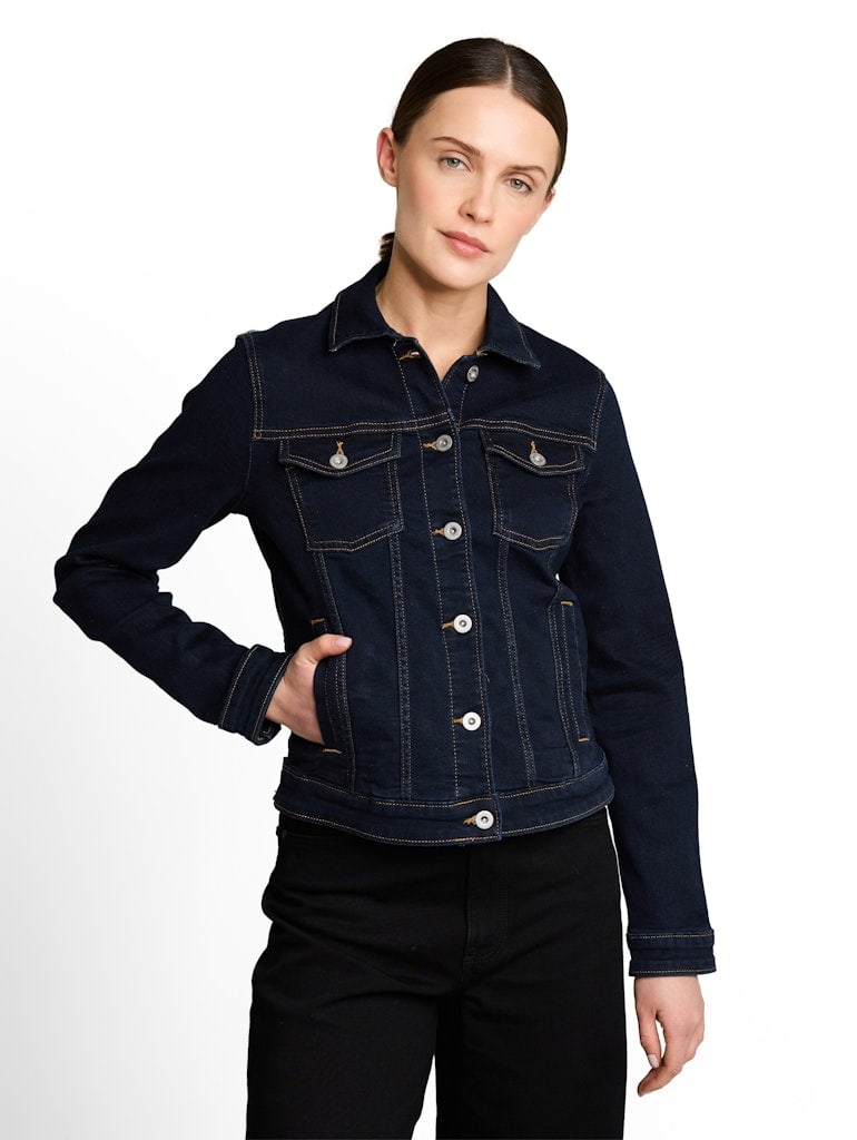 Jeansjacke mit Eingriffstaschen