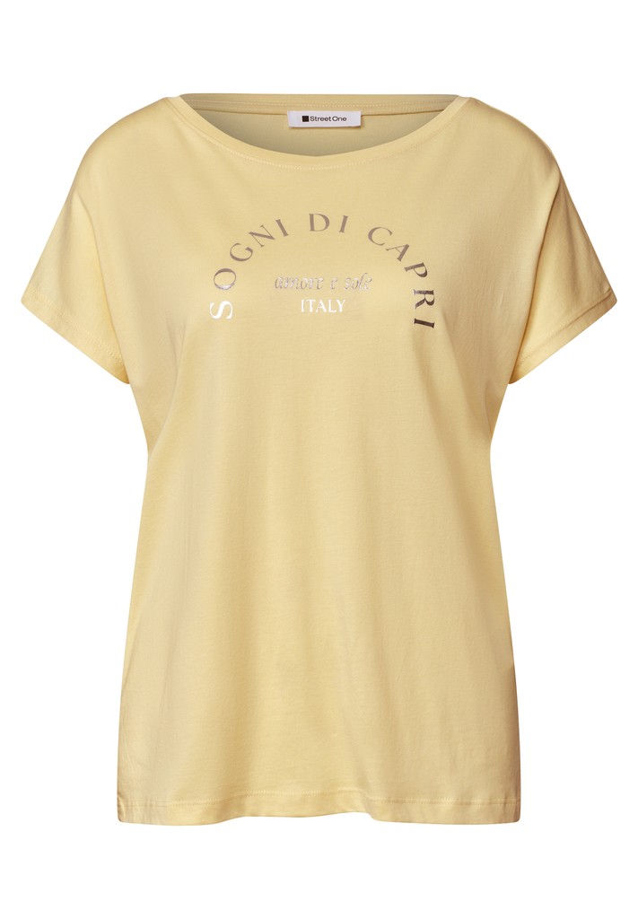 Dropped Shoulder Shirt mit Rundhals