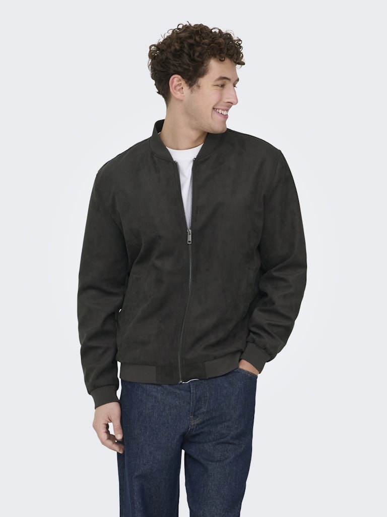 ONSLUCAS FAKE SUEDE BOMBER OTW NOOS