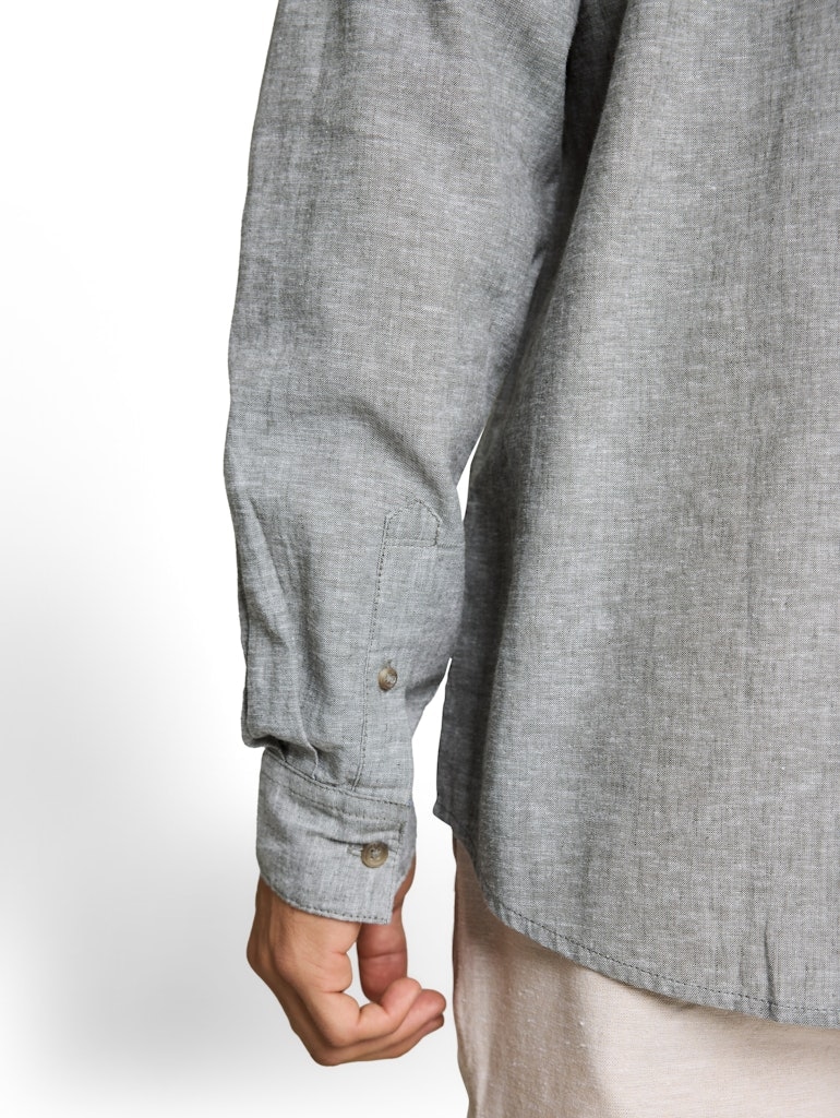 Regular Fit Hemd mit Leinenanteil