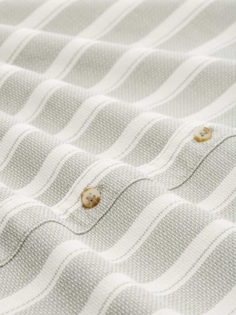 Regular Fit Dobby Hemd aus strukturiertem Baumwollstoff