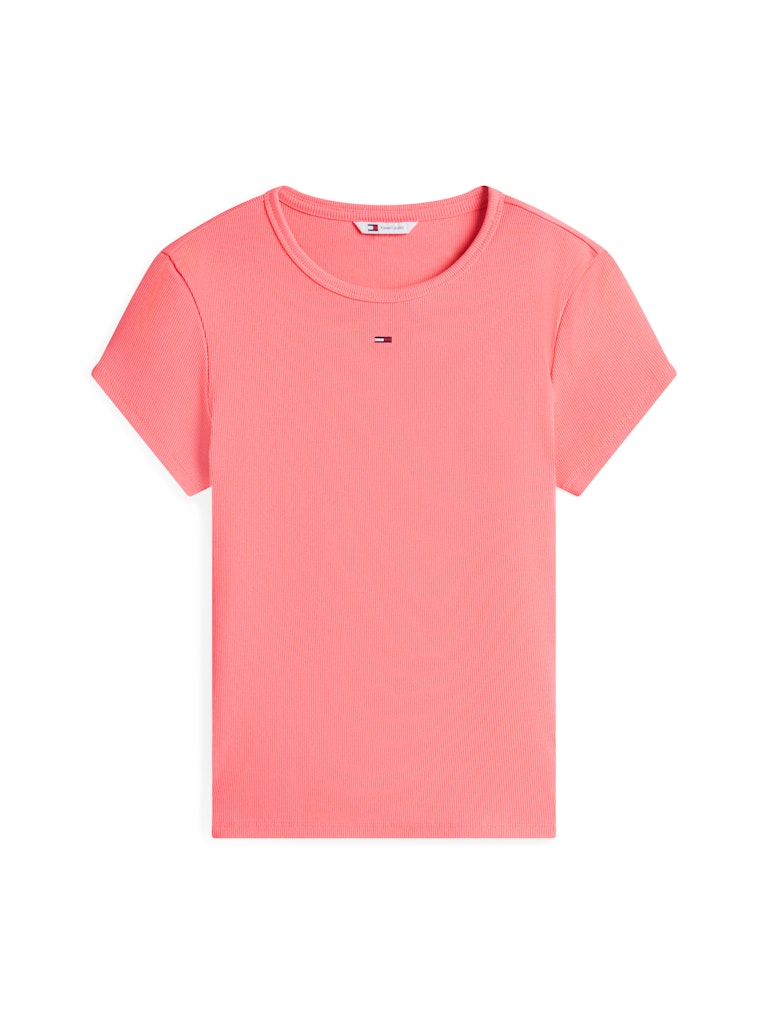 Ribbed Slim Crew Neck T-shirt