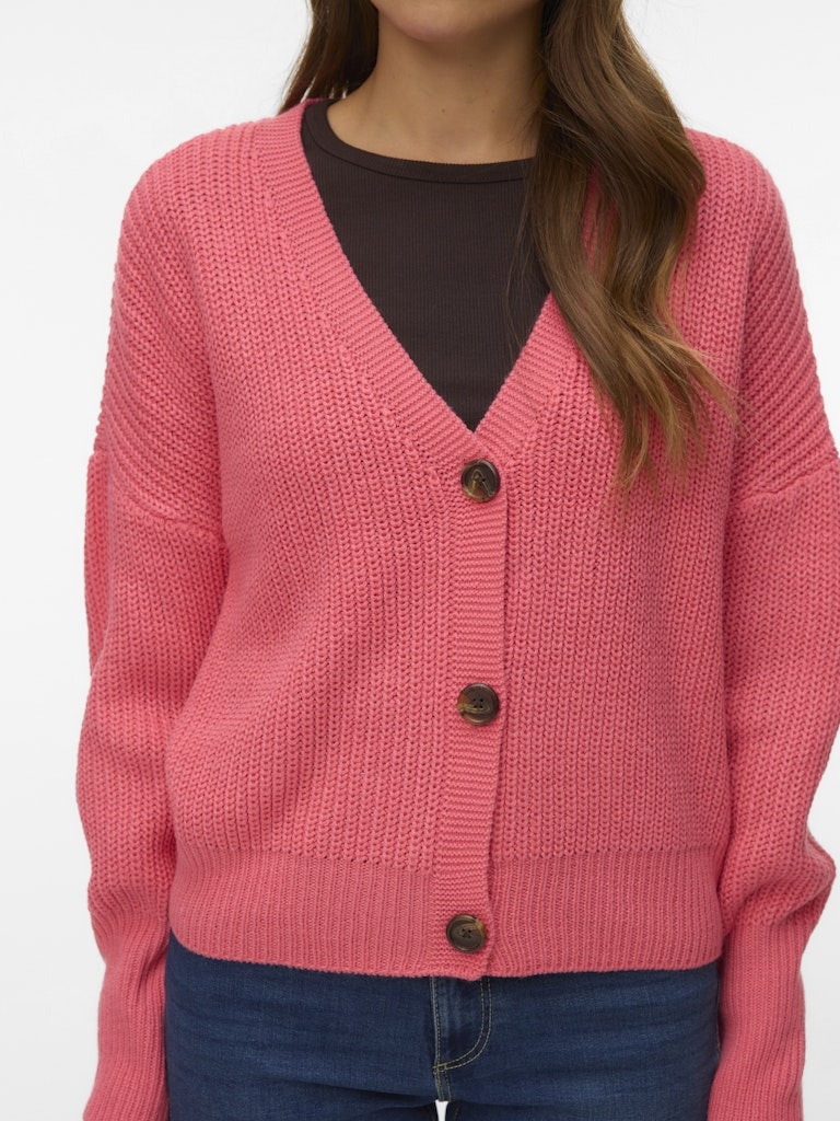 VMLEA LS V-NECK CUFF CARDIGAN NOOS