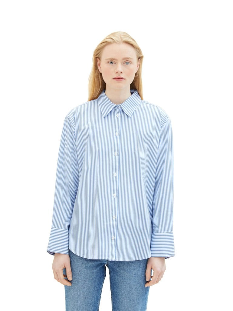 Loose Fit Hemd mit Streifen
