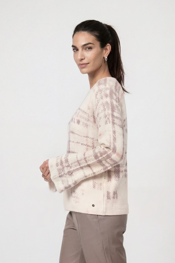 Strickpullover mit Karomuster