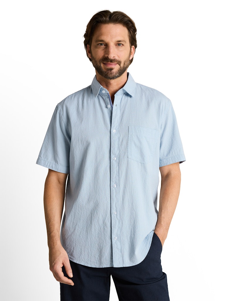 Regular Fit Kurzarmhemd aus Baumwolle