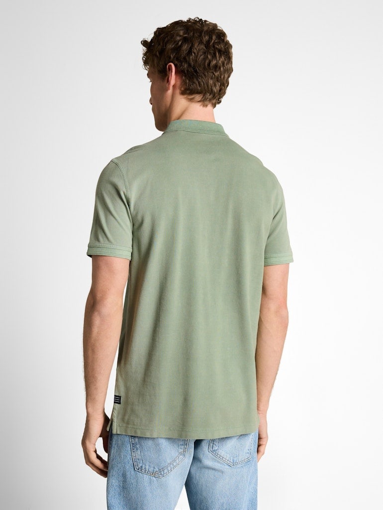 Piqué Poloshirt im Washed Look