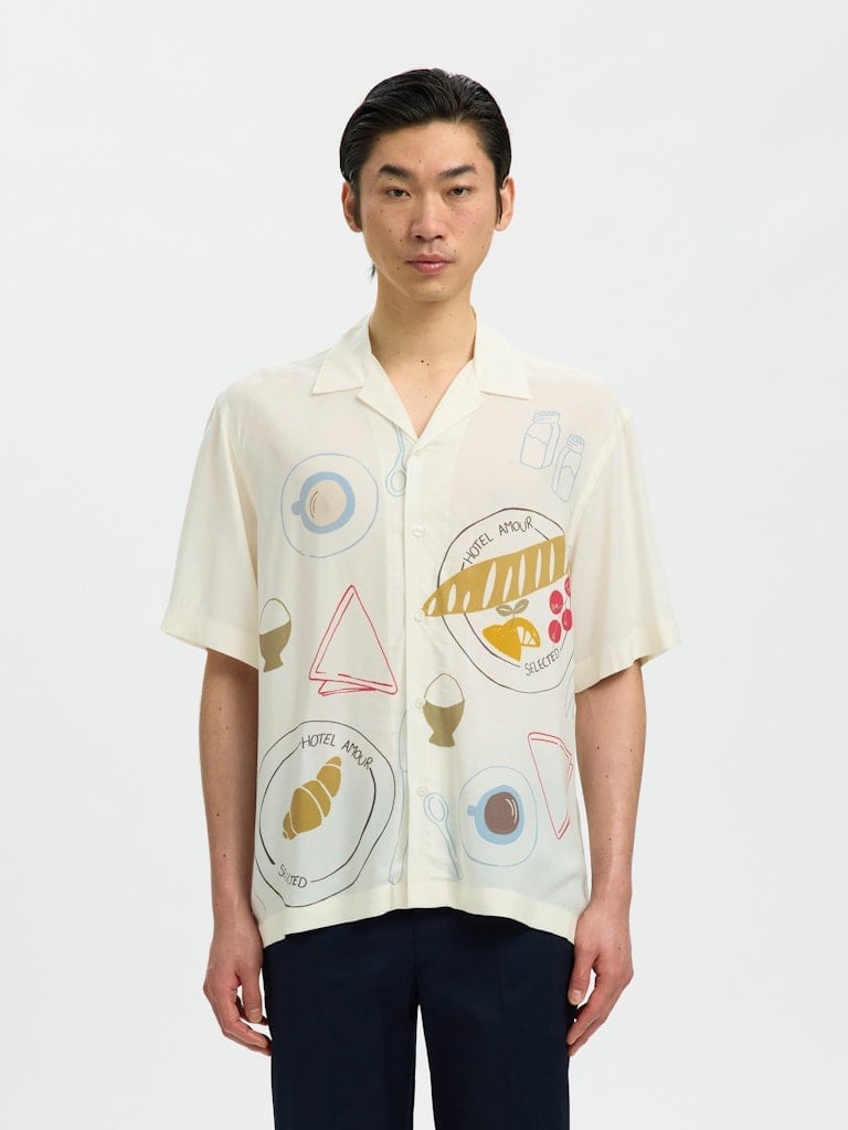 SLHRLXHOTEL AMOUR PRINT SS SHIRT