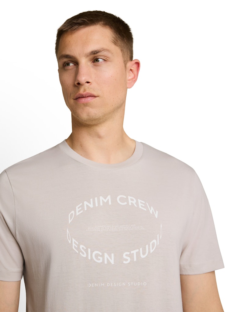 Basic T-Shirt mit Logo-Print