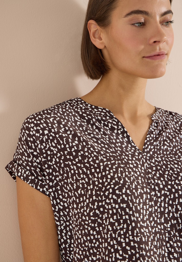 Dropped Shoulder Bluse mit Print