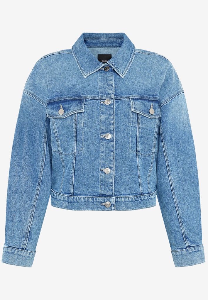 Jeansjacke kurz mit Knopfleiste