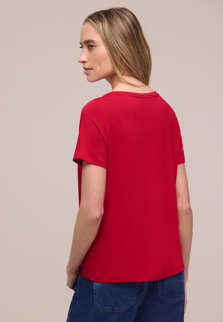 T-Shirt mit Rundhals und Wording