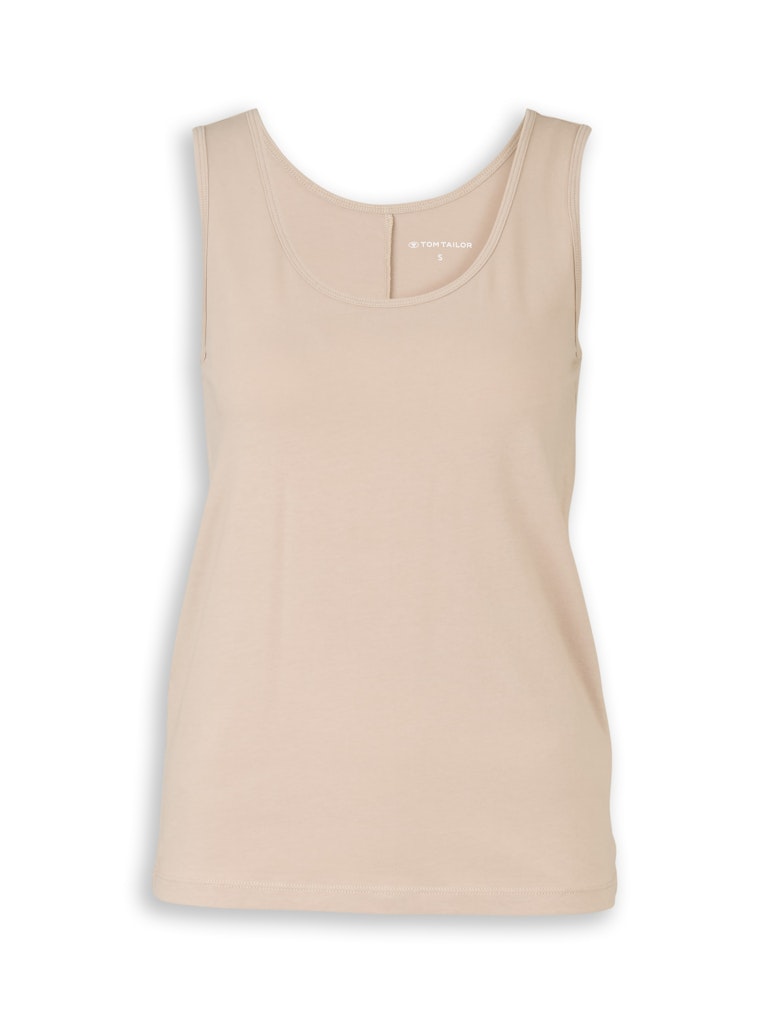 Slim Fit Top mit Rundhalsausschnitt