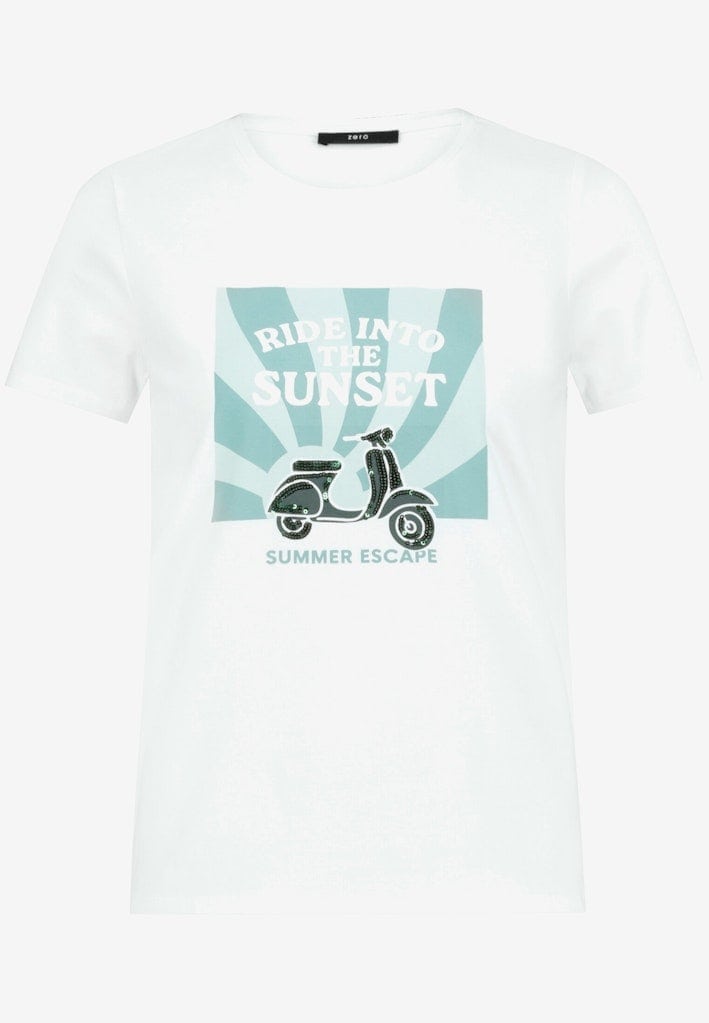 Baumwoll-T-Shirt mit Print