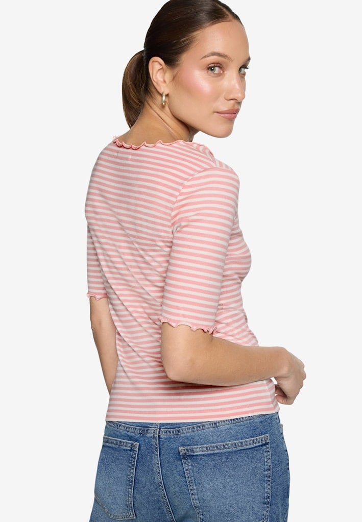 Shirt gestreift mit Raffung