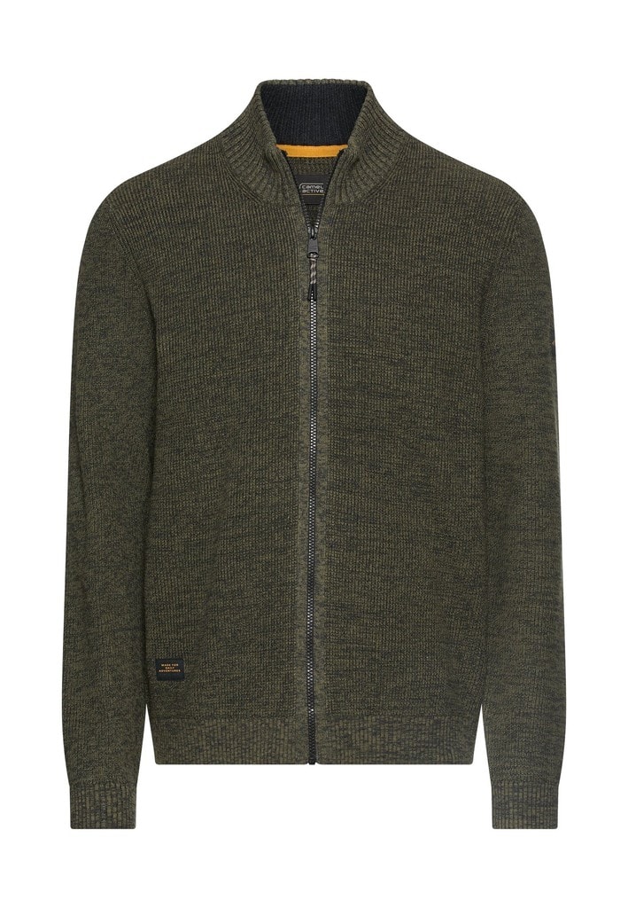 Kernige Strickjacke aus Baumwollgemisch