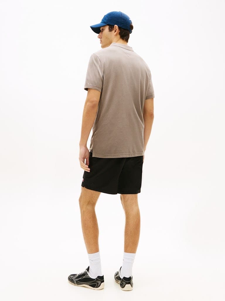 Tommy Flag Slim Fit Pique Polo Shirt