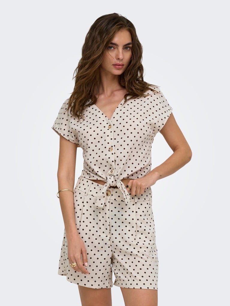 ONLEMMIA SS KNOT SHIRT PNT