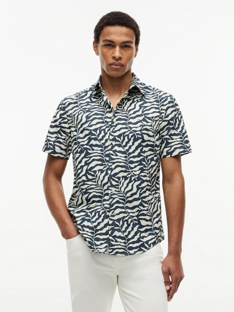 Regular Fit Paper Touch Short Sleeve Shirt