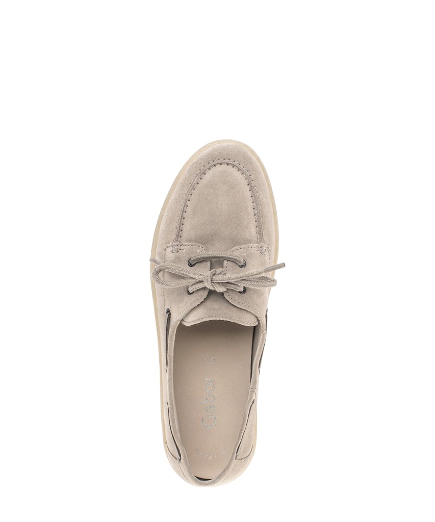 Mokassins Rauleder beige