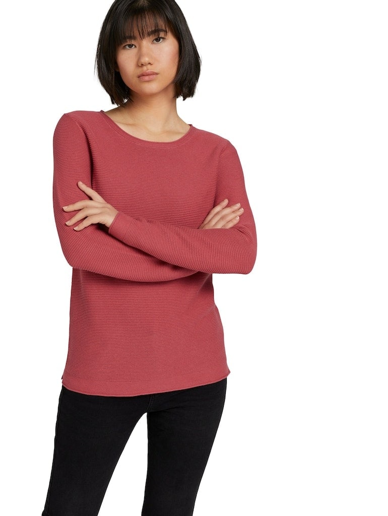 Strickpullover mit Rundhalsausschnitt