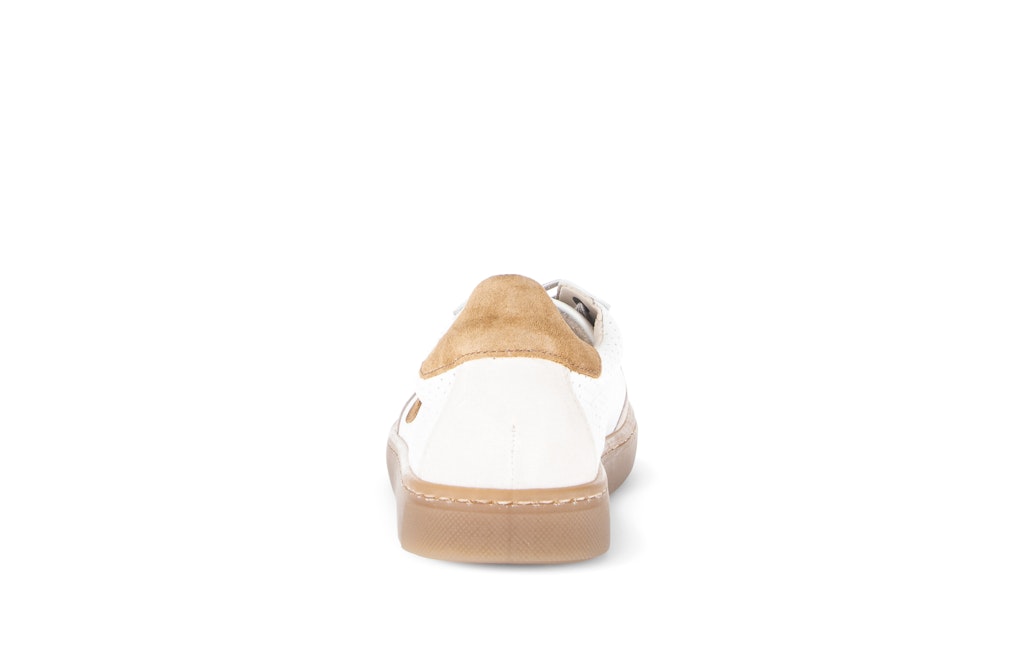 Sneaker low Materialmix Leder weiß