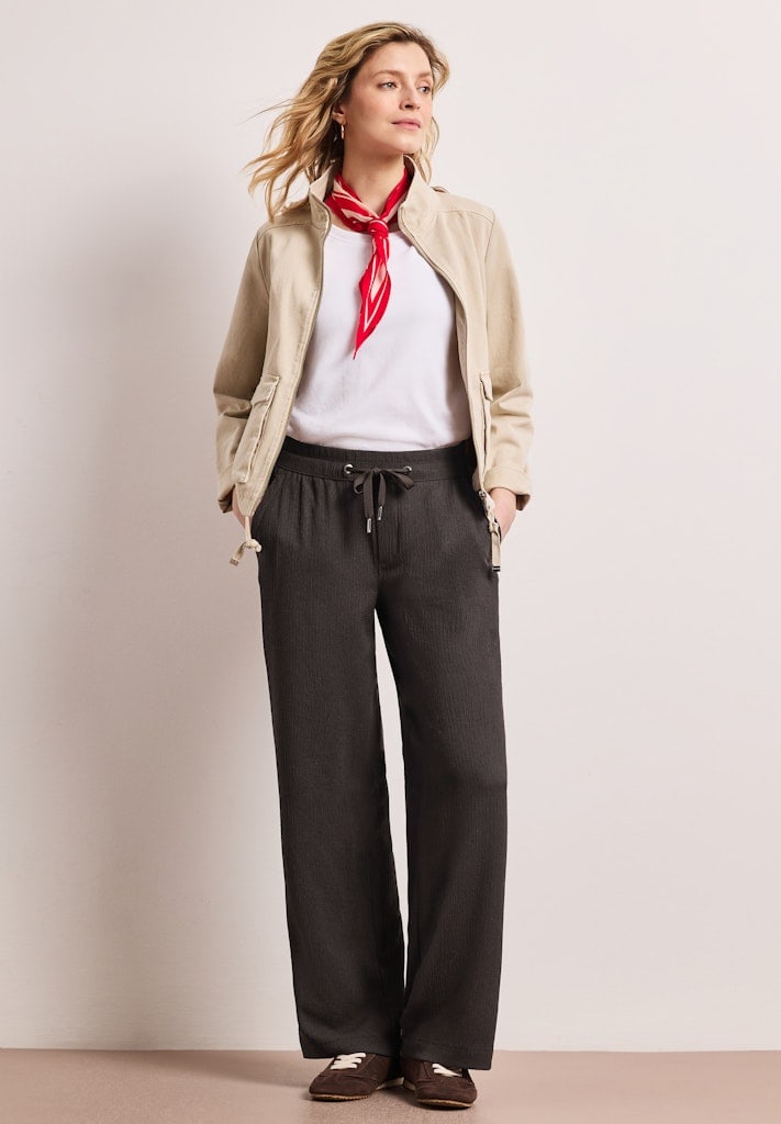 High Waist Wide Leg Hose im Casual Fit
