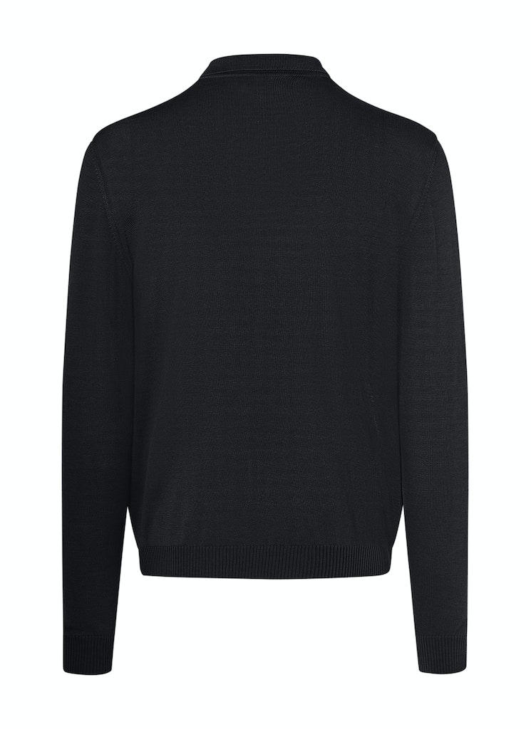 Pullover Polokragen Knopf 1/1 Arm