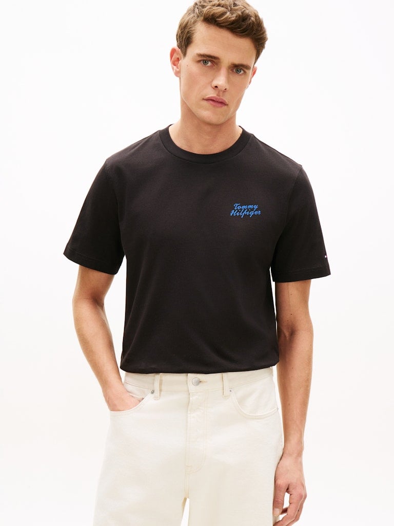 Back Photo Print Jersey T-Shirt